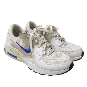 Nike Air Max White with Blue Size 7.5 Womens